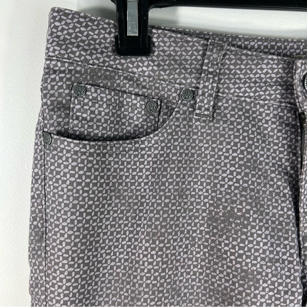 Prana Slim Trousers in Light Gray Microdot Print - Picture 6 of 13